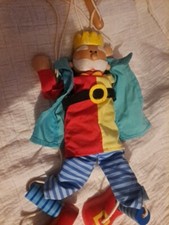 vintage wooden puppet King Marionette String Puppet Traditional Classic kids toy