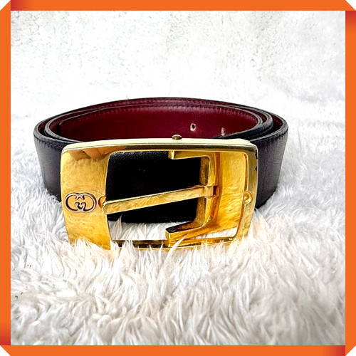 Authentic gucci belt gg logo - belt,