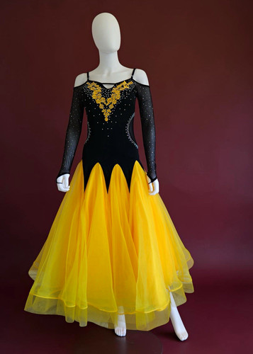 Ballroom latin dress black - ballroom/latin,
