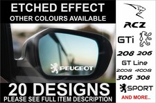 FITS peugeot mirror stickers