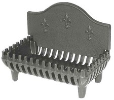 Cast Iron Fire Grate with Back Plate Cast Iron Fire Basket with Fireback ash pan