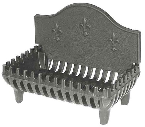 Cast iron fire - cast, back