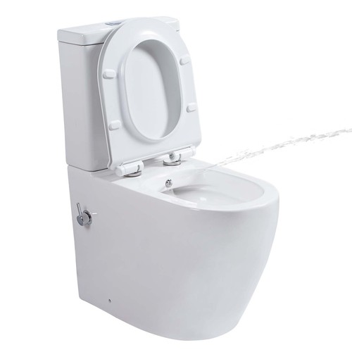 Close coupled toilet - coupled,
