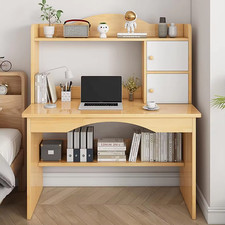 Computer Desk Bookshelf Storage Cabinet for Home Office Table Study Workstation