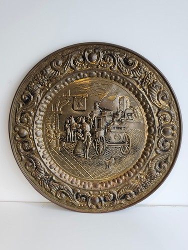 Vintage peerage brass charger - vintage,