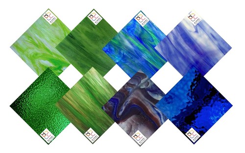 Wissmach sheet blue - blue, green