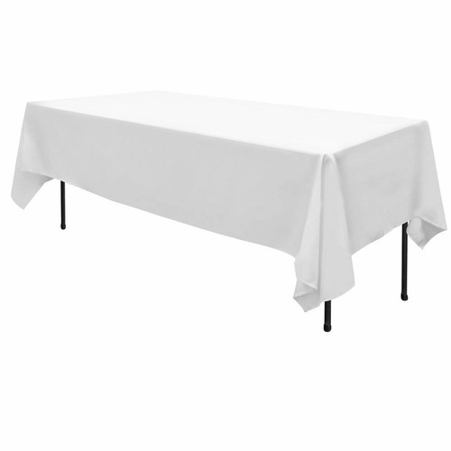 White tablecloth table cover - white,