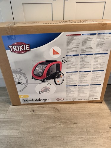 Trixie dog bicycle - dog, trailer