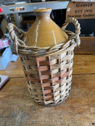 Large stoneware flagon - stoneware,