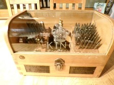 Vintage MKS King Watchmakers Staking Tool Set with Glass Topped Box and Punches