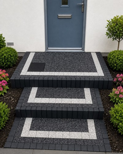 Concrete garden edging kerb - garden,