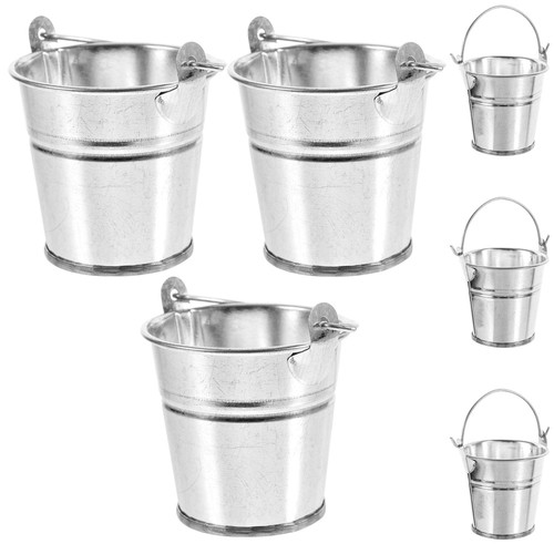 6pcs mini metal buckets - mini,