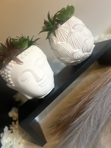 Buddha head and lotus - buddha,