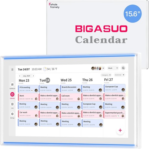 Digital calendar full - 15.6",