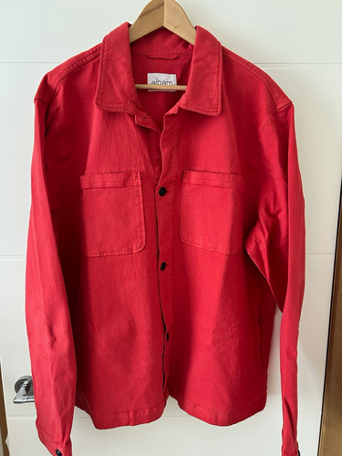 Albam men red twill cotton - men's,