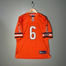 Reebok NFL Chicago Bears Jay Cutler 6 Jersey (Orange Alternate) - Size 48