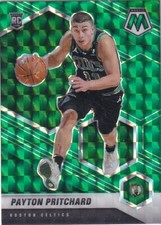 2020-21 Panini NBA Mosaic Basketball Number 210 Payton Pritchard Rookie Green