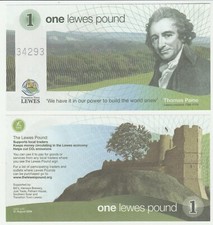 Lewes £1 1 Pound 2008 UNC
