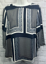 Eugen Klein Blouse Navy Blue &