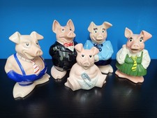 Natwest Pigs Full Set 5 Piggy