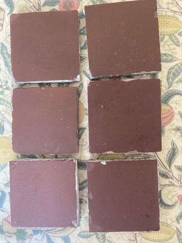 Victorian brown square tiles - square,