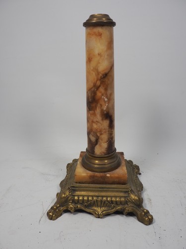 Antique oil lamp - lamp, column