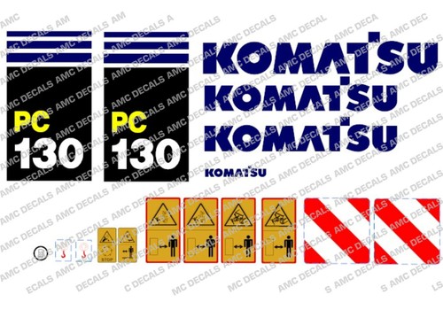 Komatsu pc130 digger decal - pc130-7,