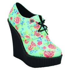 T.U.K. A8587L TUK 2-Eye Creeper Wedge Platform Pump YES! Rockabilly