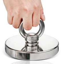Super Strong Neodymium Fishing Magnets Heavy Duty with Countersunk Hole Eyebolt