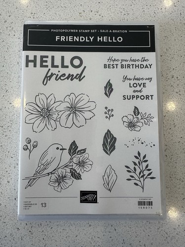 Stampin friendly hello - friendly,