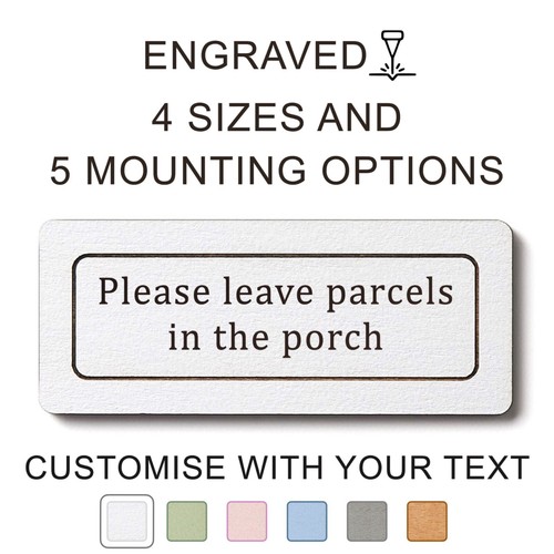 Please leave parcels the - in,