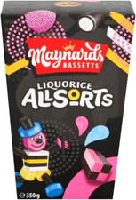 Maynards Bassetts Allsorts Liquorice Sweets Bag Gift Box 350g FREE P&P UK STOCK