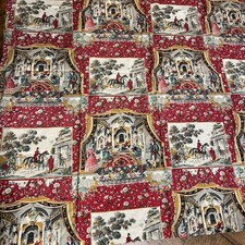 Vintage French Cotton Fabric Hermès style.