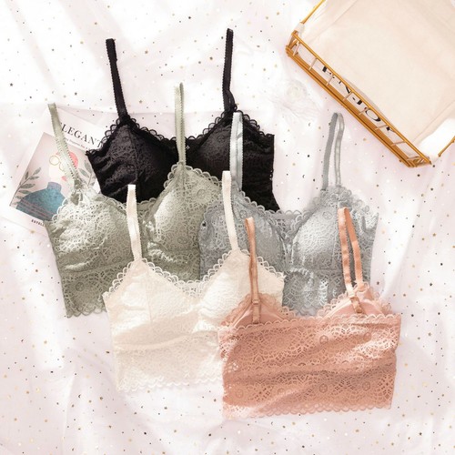 Womens longline lace - lace, bralette