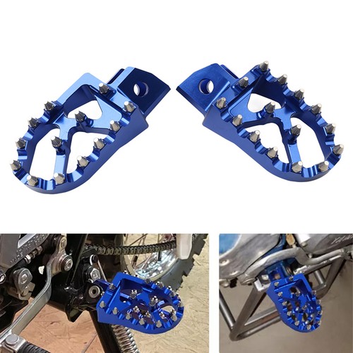 Blue footpegs footrest pedals - footpegs,