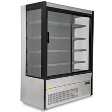 GLASS DOOR STAINLESS STEEL MULTIDECK DAIRY DISPLAY FRIDGE 1935mm + SLIDING DOORS