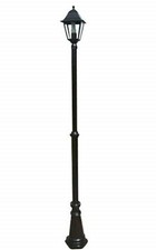 Victorian Style Single Headed Aluminium Garden Lamp Post 2.2m Tall 