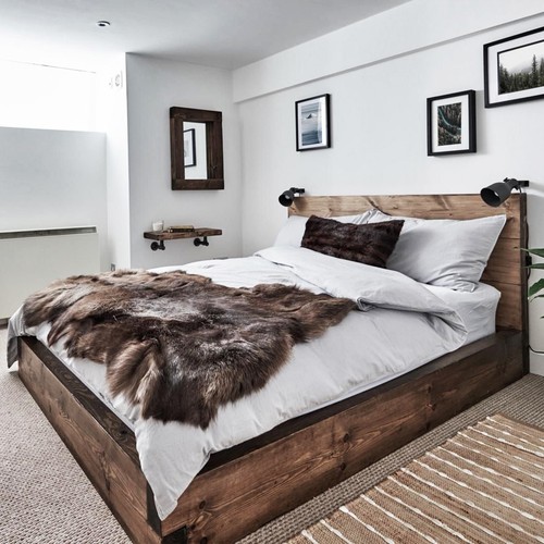 Solid wood bed any size - wood,