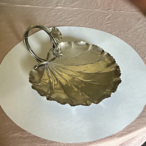 Silver plate leaf - silver,