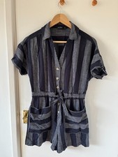 F&F Navy Blue White Striped