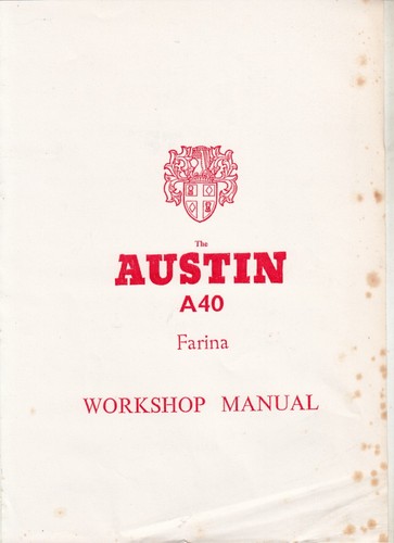 1958 austin a40 farina - farina, mark