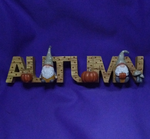 Wooden autumn letter name - autumn, letter/name