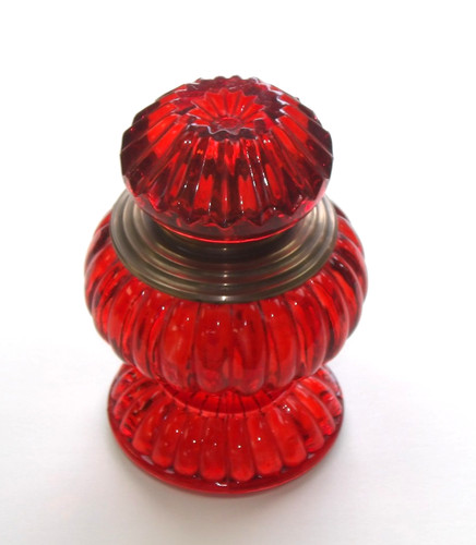 Vintage heavy ruby - , glass