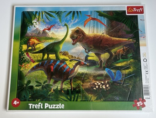 Puzzle frame dinosaurs - puzzle, 25
