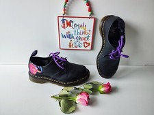 Dr Martens 1461 Black sabbath black purple backhand shoes UK4 EU37 US6