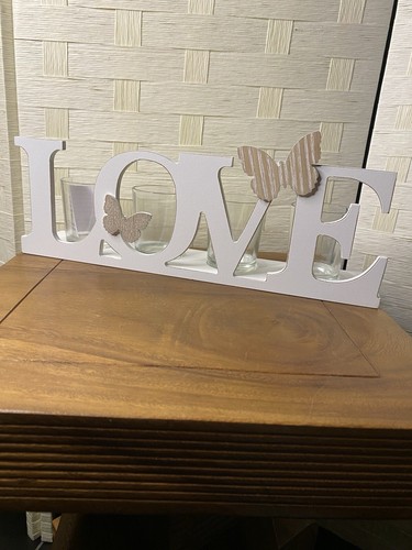 Love wooden shabby chic - love,