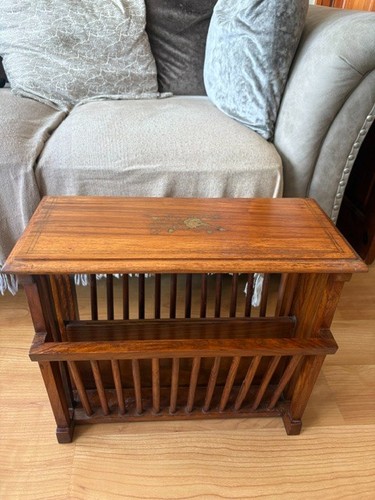 Vintage side table magazine - vintage,