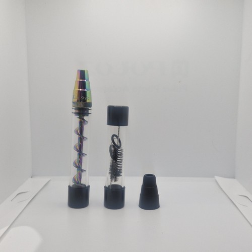 New glass blunt pipe - glass, twisty