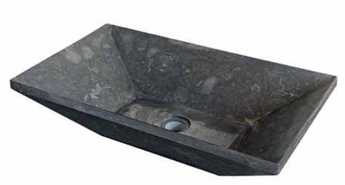 Trapezio black marble stone - trapezio,