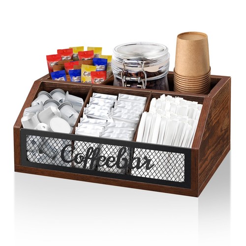 Coffee station organizer for - coffee,